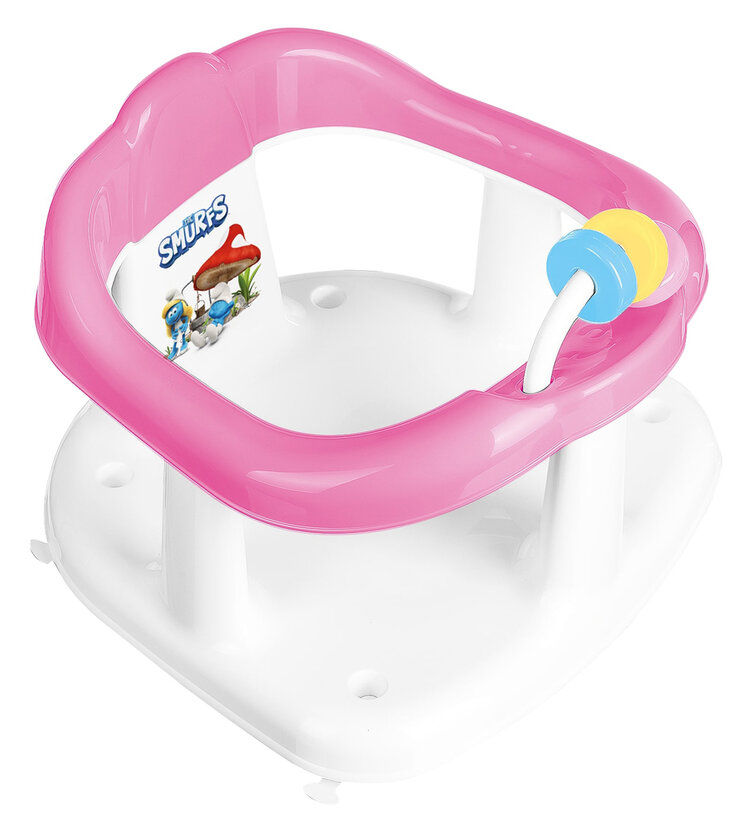 MALTEX Sedadlo do vany s hračkami Šmoulové - Pink
