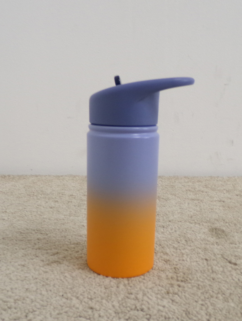 SKIP HOP Láhev s brčkem nerezová Wander - ombré blue