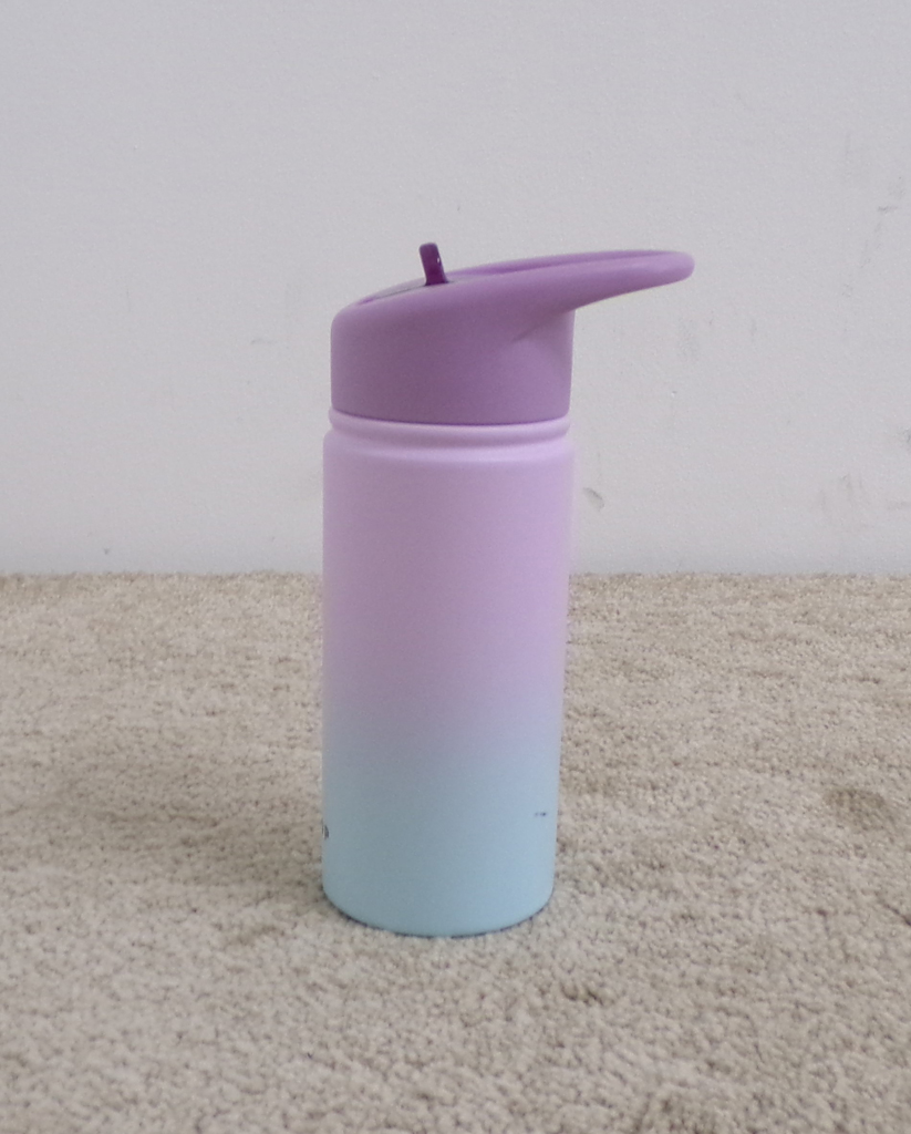 SKIP HOP Láhev s brčkem nerezová Wander - ombré purple