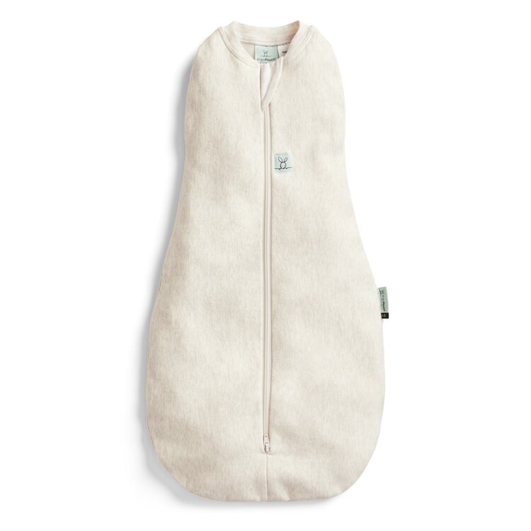 ERGOPOUCH Zavinovačka a vak na spaní 2v1 Cocoon Oatmeal Marle 6-12 m