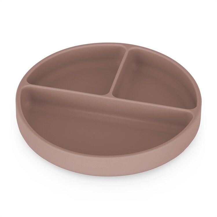 PETITE&MARS Talířek silikonový dělící kulatý Take&Match Velvet Latte 6m+