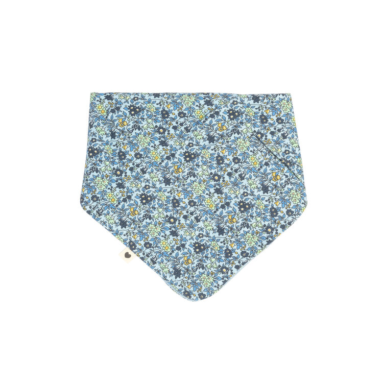 BIBS X LIBERTY Bandana mušelínový slintáček z BIO bavlny - Baby Blue