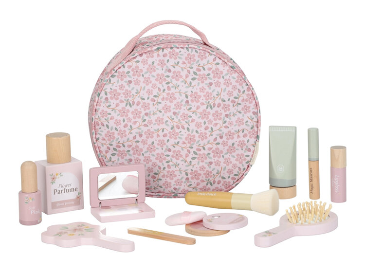 LITTLE DUTCH Taštička kosmetická s příslušenstvím Pink