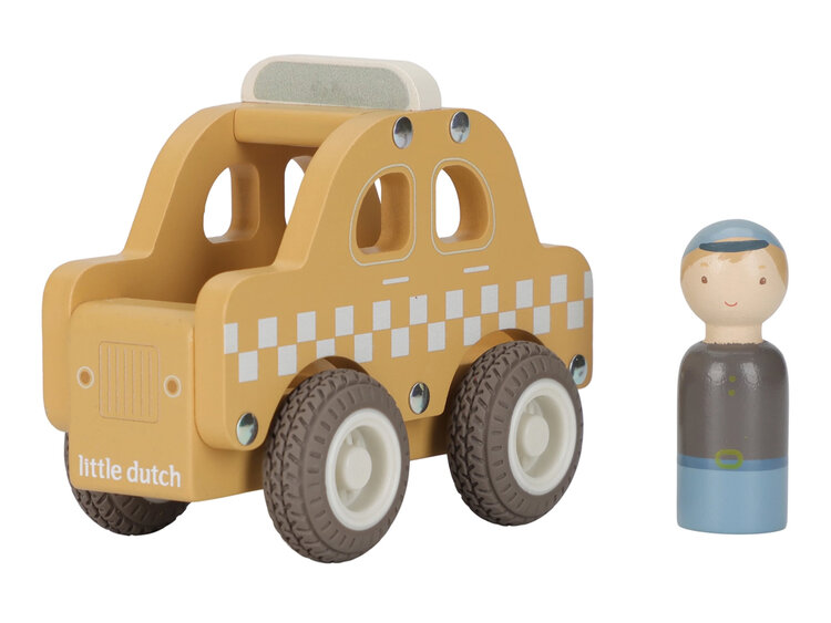 LITTLE DUTCH Taxi auto dřevěné
