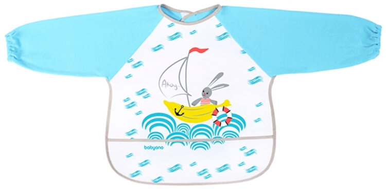 BABYONO Bryndák s dlouhým rukávem modrý 24m+