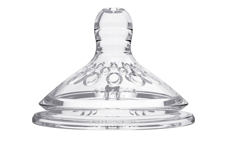 BABYONO Dudlík antikolikový rychlý průtok L Natural Nursing 2 ks 6m+