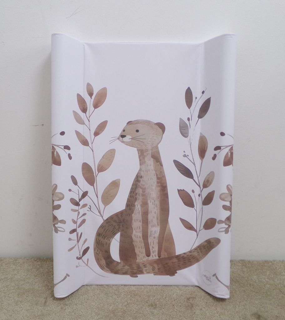 CEBA BABY Podložka přebalovací 2-hranná s pevnou deskou (50x70) Basic Clever Otter