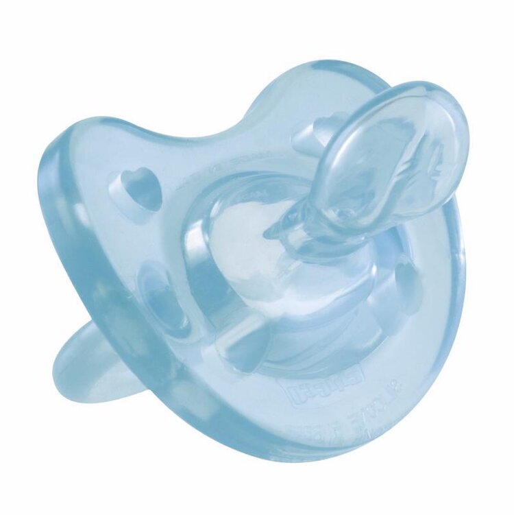 CHICCO Dudlík Physio Soft celosilikonový chlapec (4 m+)