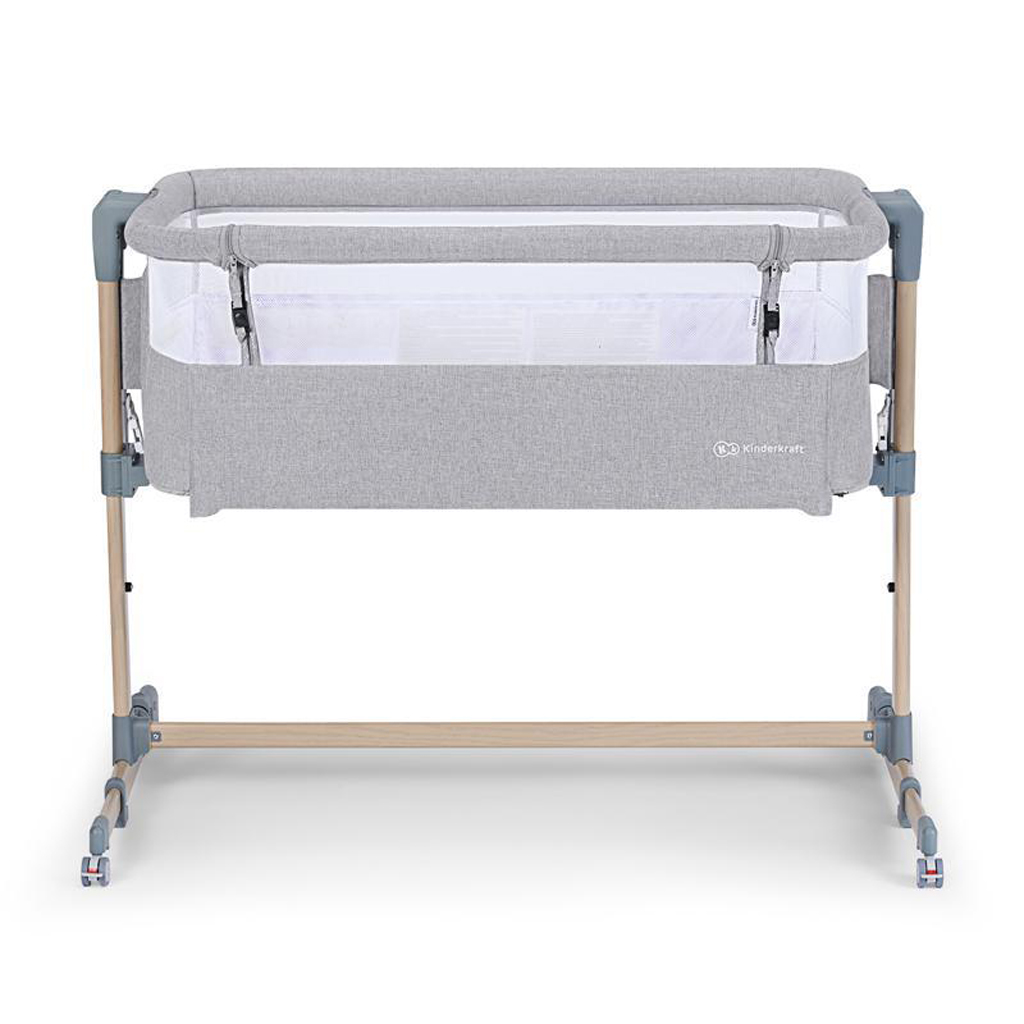 KINDERKRAFT SELECT Postýlka dětská polohovatelná Neste Air Grey Wood