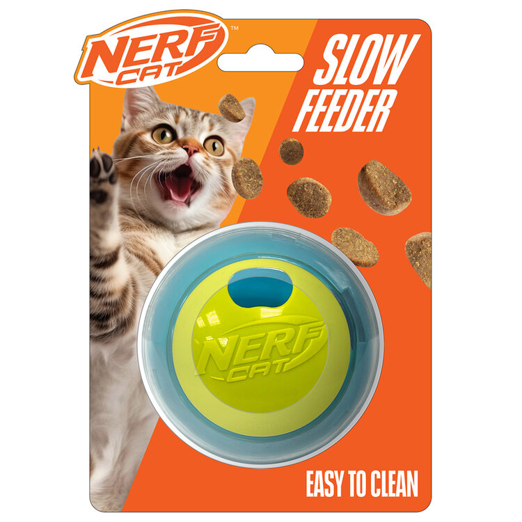 NERF CAT Hračka pro kočky míček na pamlsky 9 cm