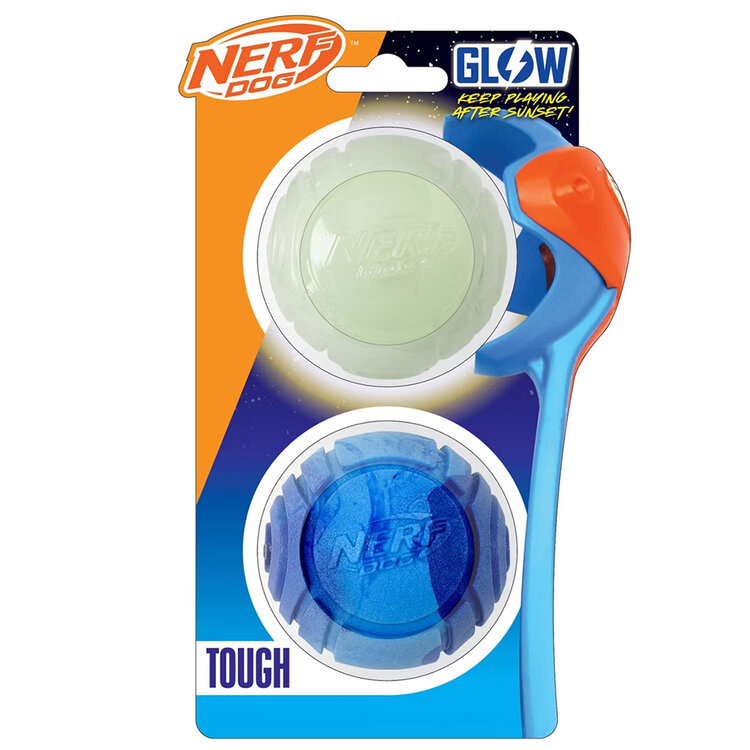 NERF DOG Dárkový set - svítící míček Lightning 6