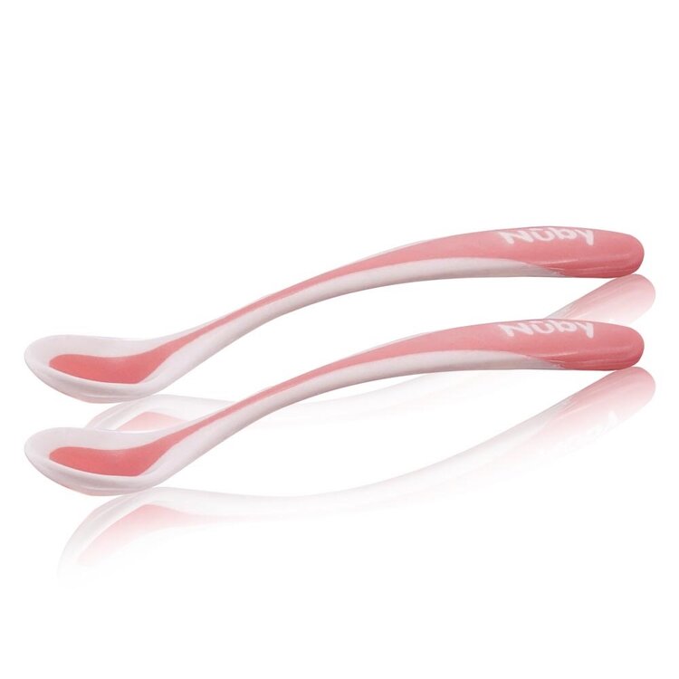 NUBY Lžička krmicí termo 2 ks