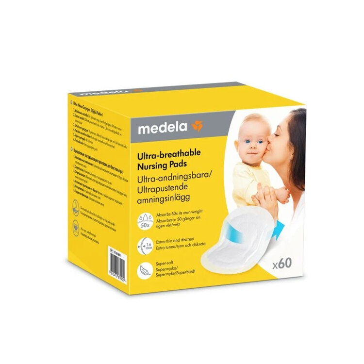 MEDELA Vložky prsní jednorázové ultra prodyšné 60 ks