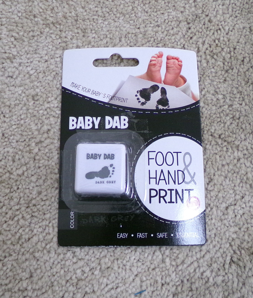BABY DAB Barva na dětské otisky - šedá