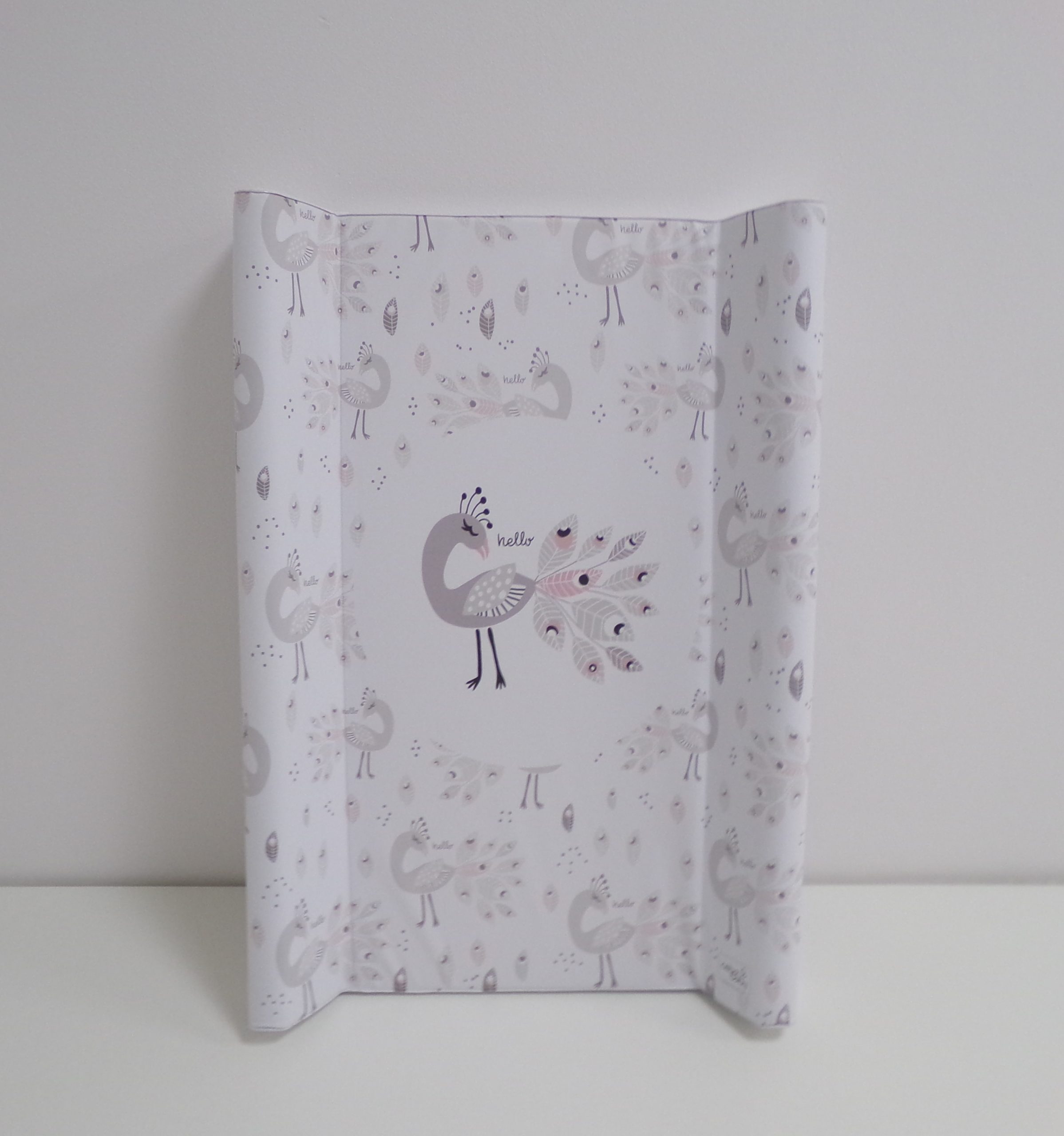 CEBA BABY Podložka přebalovací 2-hranná s pevnou deskou (50x70) Comfort Lolly Polly Peacock