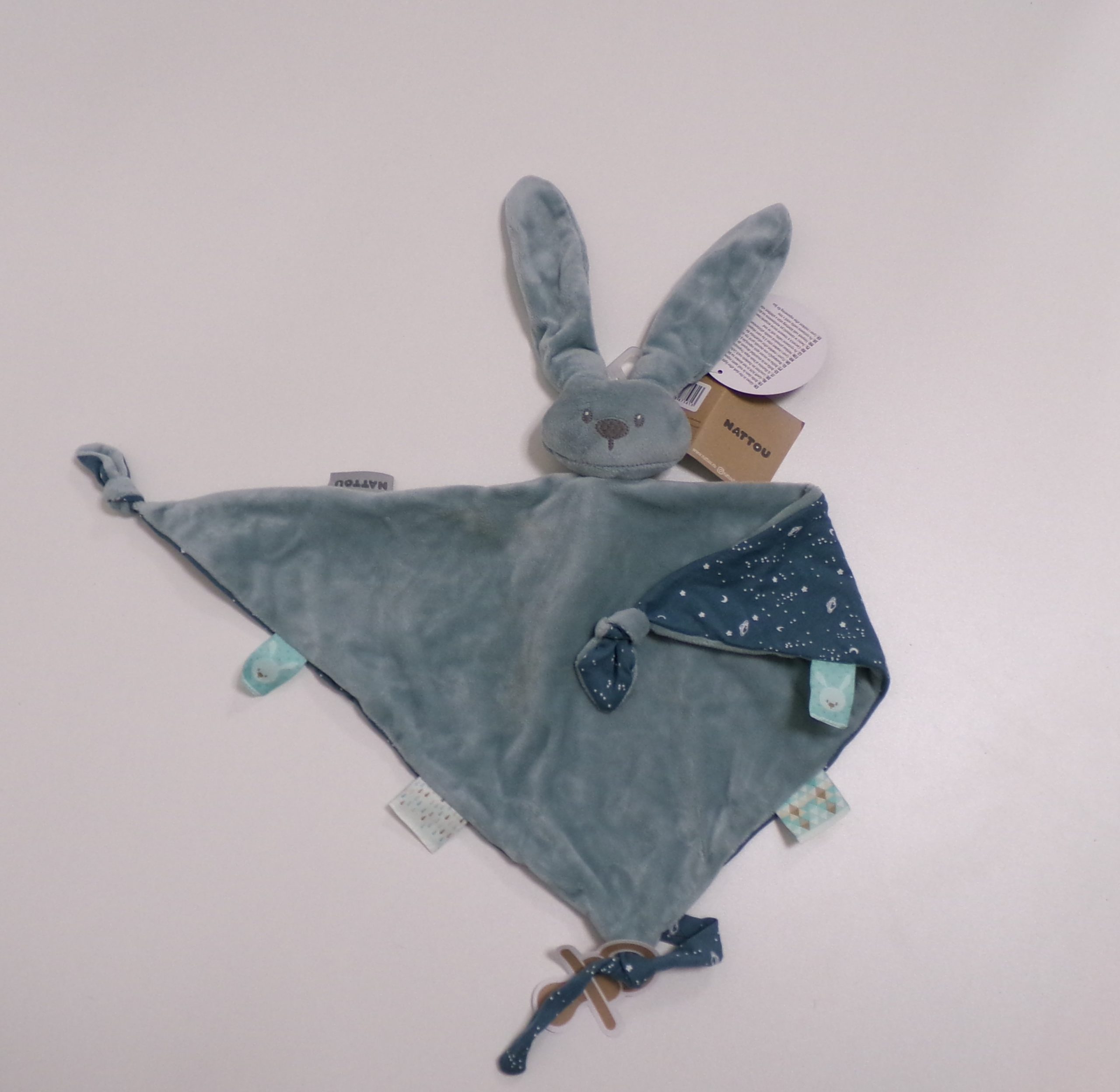 NATTOU Mazlíček maxi Lapidou Glow měděně zelený 65 x 40 cm