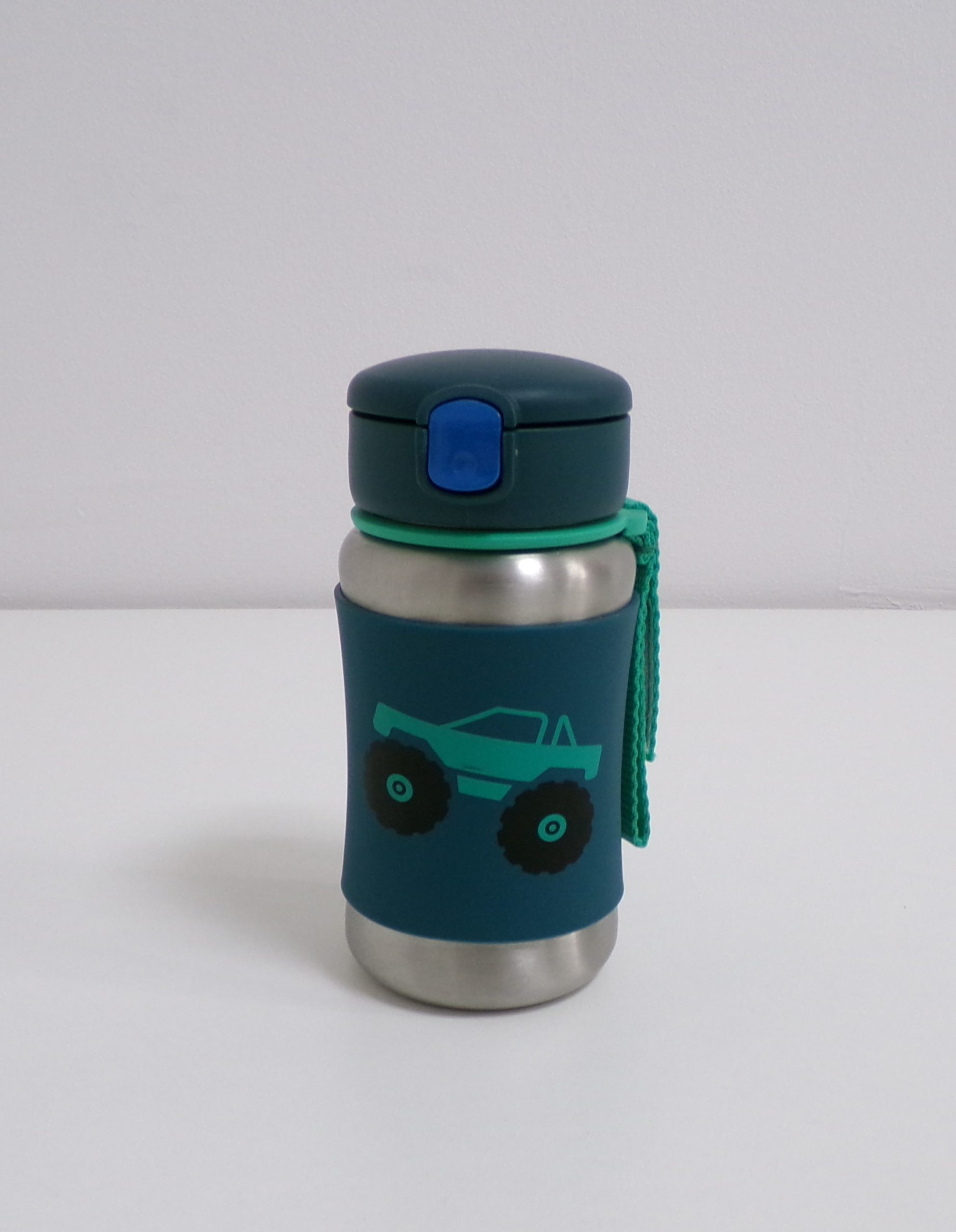 SKIP HOP Spark Style Láhev s brčkem na vodu nerez Monster Truck 12m+
