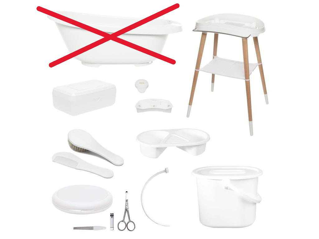 BÉBÉ-JOU Sada digitální koupací Bébé-jou Sense Plus 8 dílná White