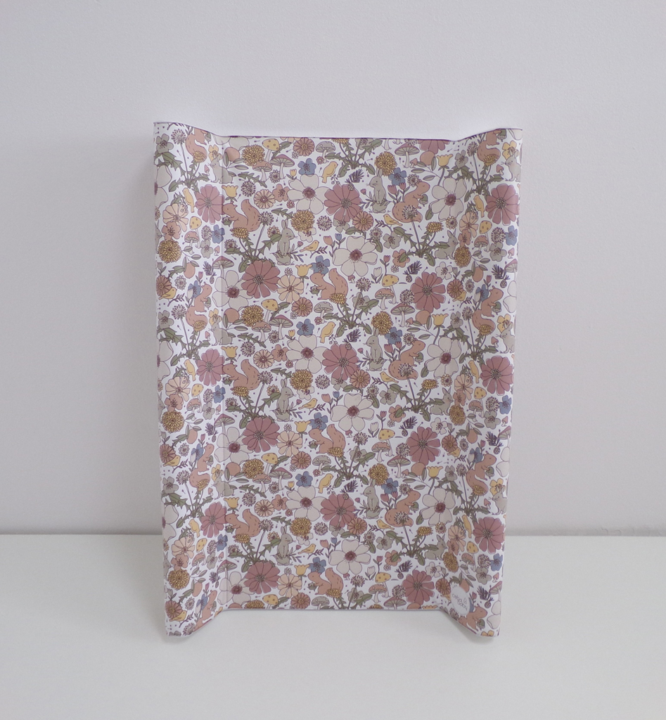 CEBA BABY Podložka přebalovací 2-hranná s pevnou deskou (50x70) Basic Garden