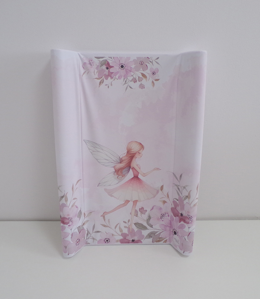 CEBA BABY Podložka přebalovací 2-hranná s pevnou deskou (50x70) Basic Meadow Fairy