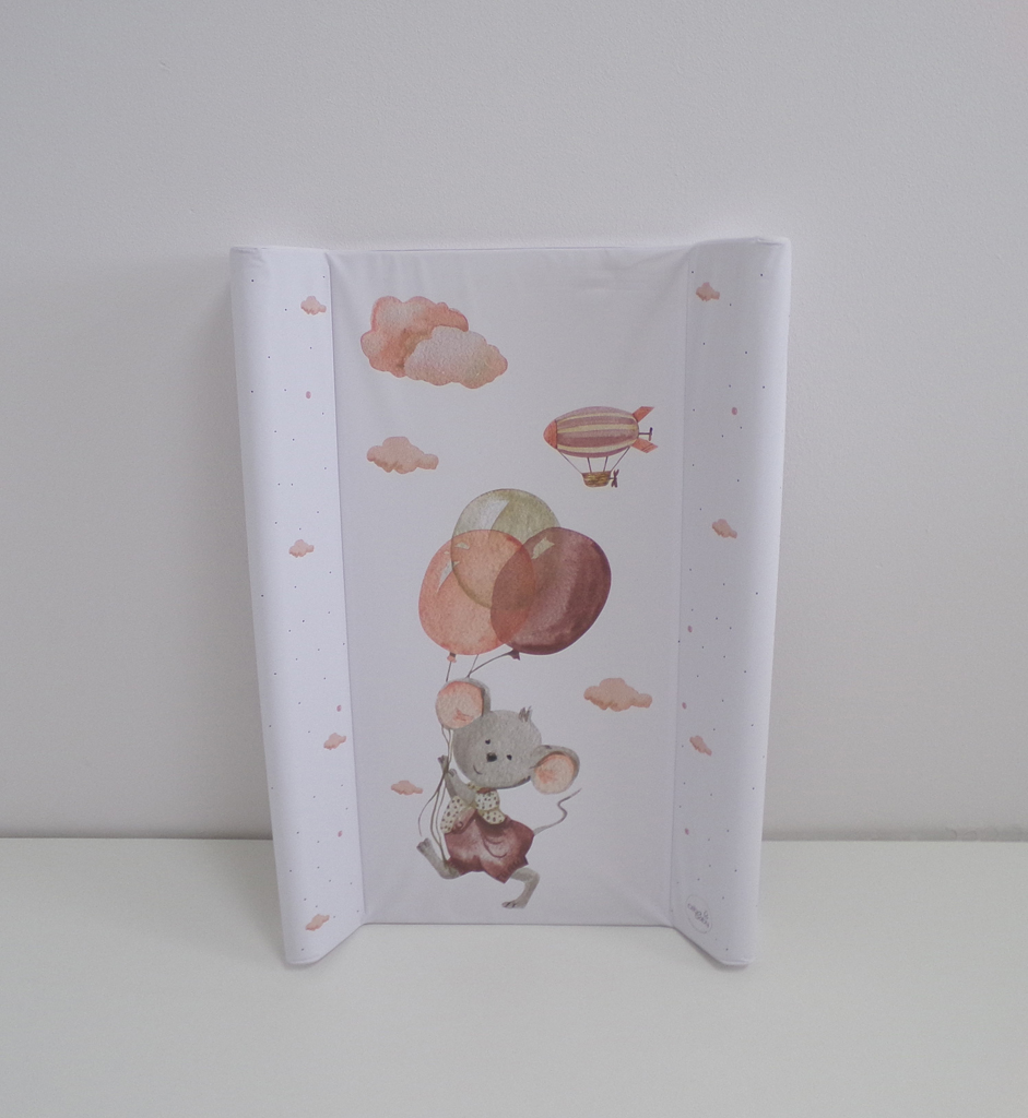 CEBA BABY Podložka přebalovací 2-hranná s pevnou deskou (50x70) Basic Mouse