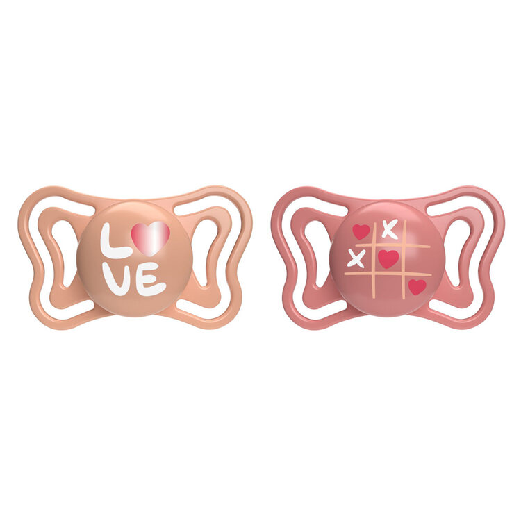 CHICCO Dudlíky Physio Light silikonové růžové 16-36m