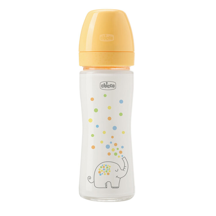 CHICCO Kojenecká skleněná láhev Perfect Easy 240 ml