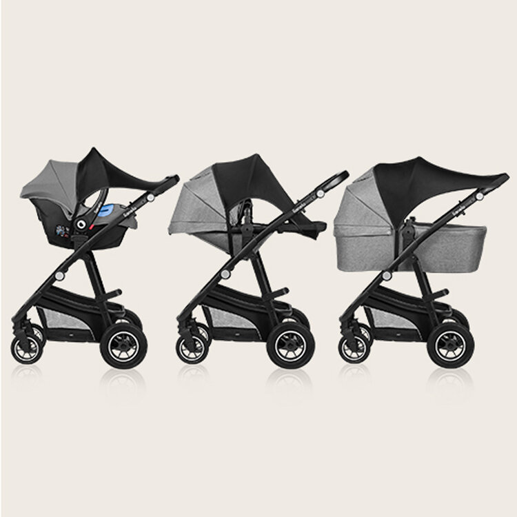 LIONELO Sluneční clona na kočárek Stroller Sun Cover Black Carbon