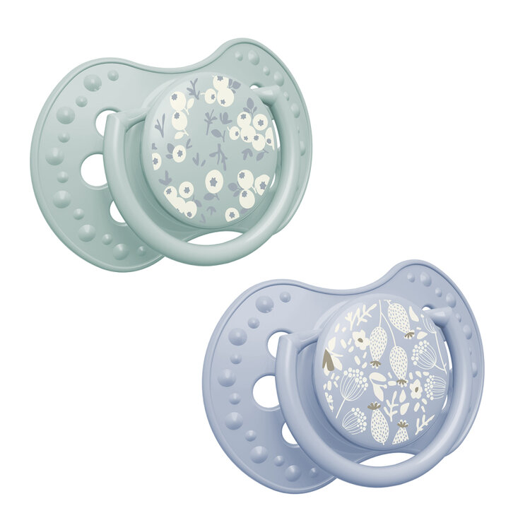 LOVI Dudlík silikonový dynamický Blossom 0-6m 2ks kluk