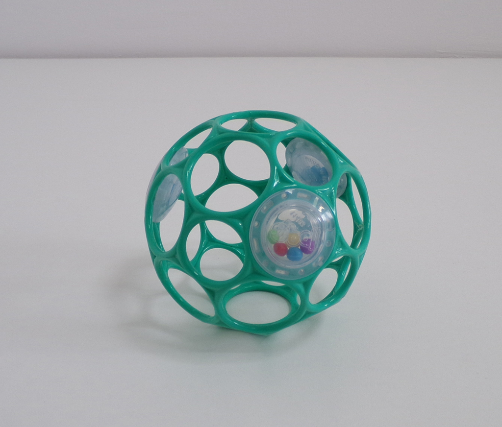 OBALL Hračka Oball RATTLE 10 cm dark turquoise 0m+