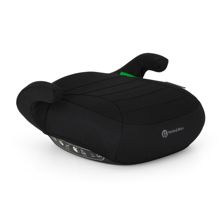 PETITE&MARS Podsedák Zuno Coal Black 125 - 150 cm (22-36 kg)