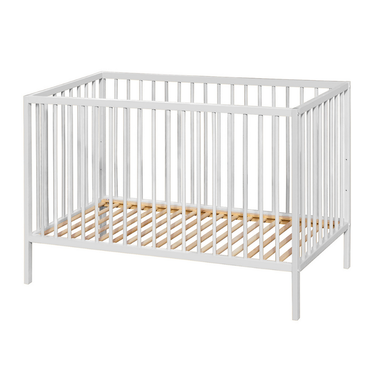 PETITE&MARS Postýlka dřevěná Nela White Wood 120x60 cm