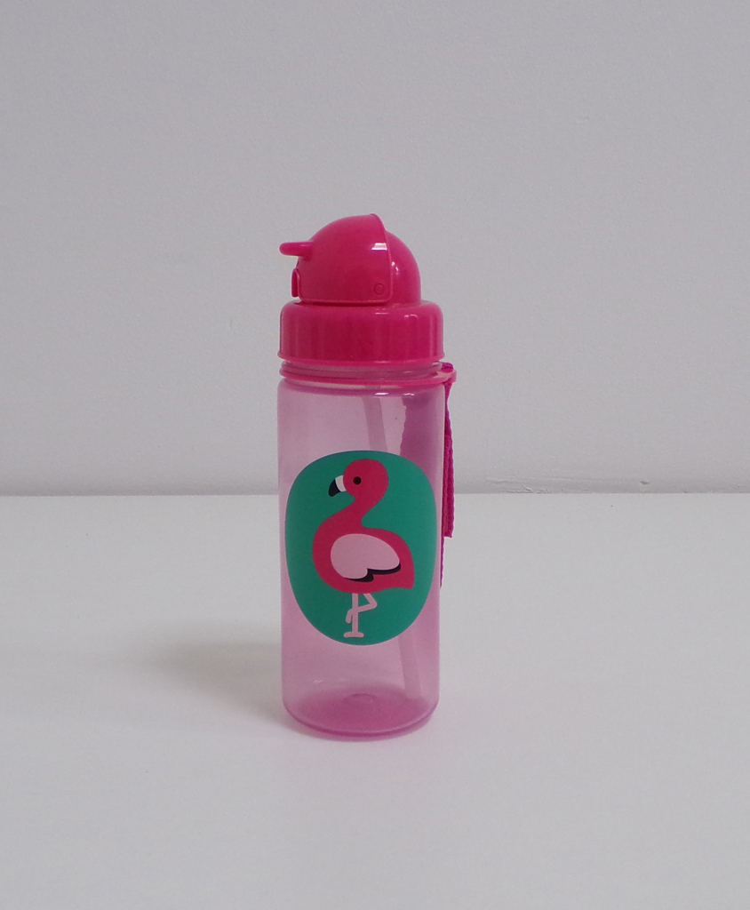 SKIP HOP Zoo Hrnek s brčkem PP bez PVC a BPA Plameňák 12m+