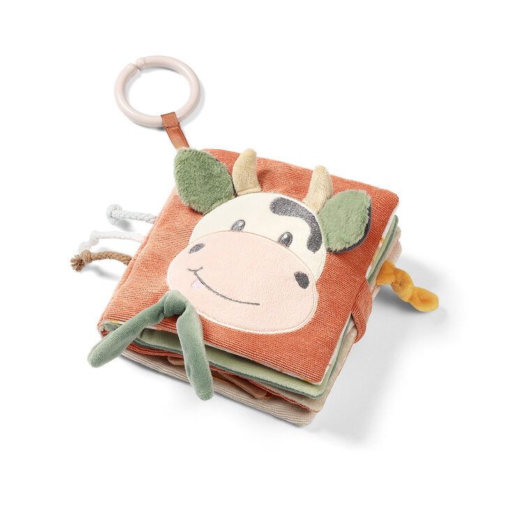 BABYONO Knížka senzorická Cow Bingo 0m+