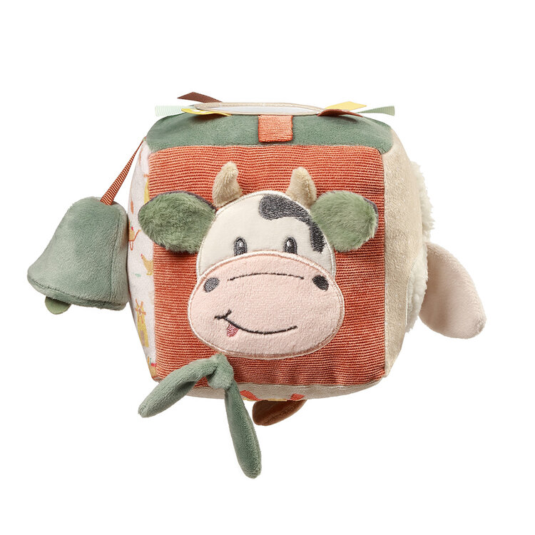 BABYONO Kostka sensorická Cow Bingo 0m+