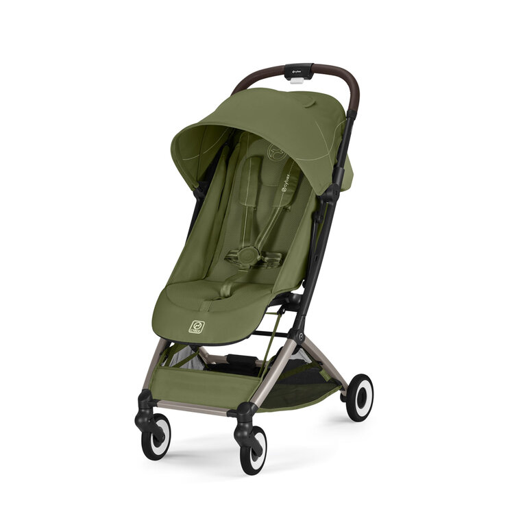 CYBEX Golfový kočárek Orfeo Moss Green Gold (Taupe Frame) Gold