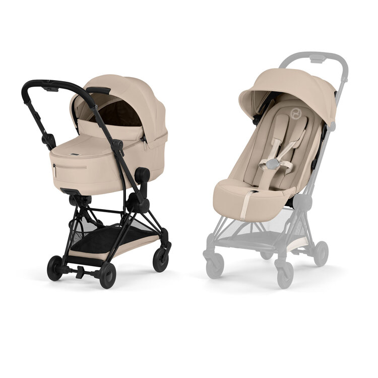 CYBEX Kombinovaný kočárek Coya Comfort Cozy Beige (Matt Black Frame) 2026 Platinum