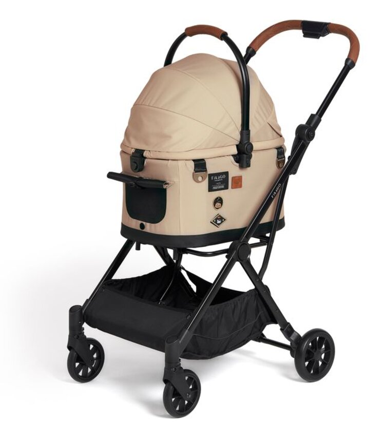 FIKAGO Kočárek pro kočky / psy Flytta Plus Hygge Beige