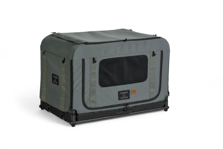 FIKAGO Skládací kennel přepravka Queen M Green