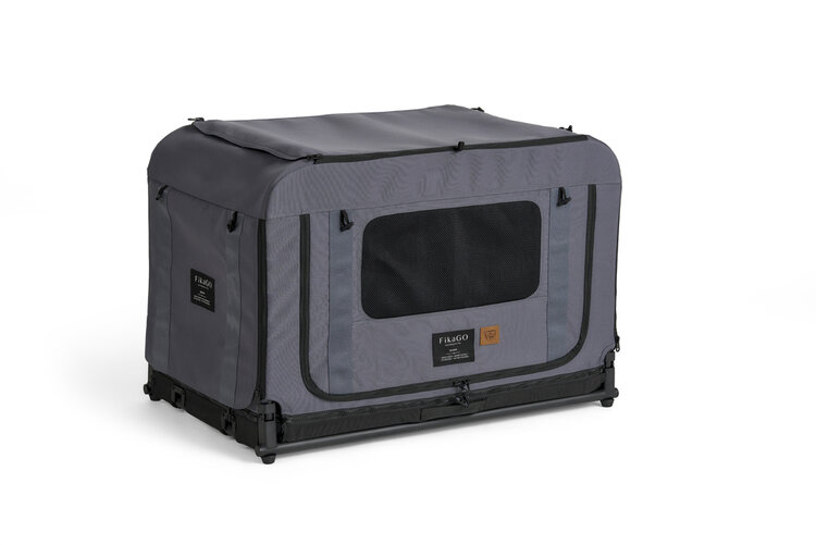 FIKAGO Skládací kennel přepravka Queen M Grey