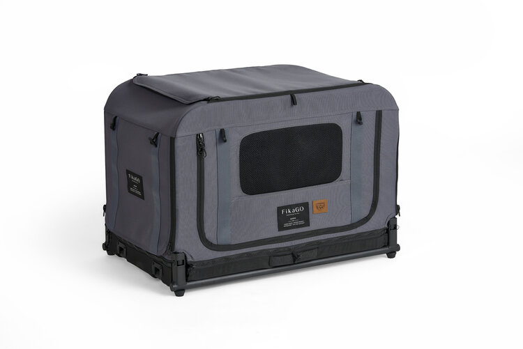 FIKAGO Skládací kennel přepravka Queen S Grey
