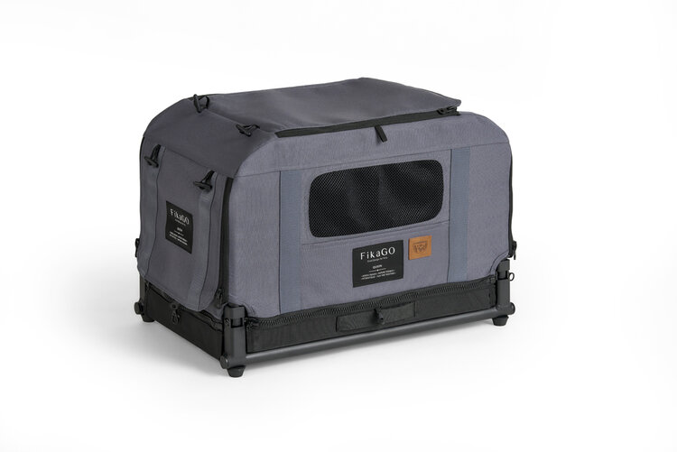 FIKAGO Skládací kennel přepravka Queen XS Grey