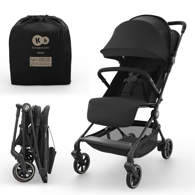 KINDERKRAFT Kočárek sportovní Nebo Midnight Black