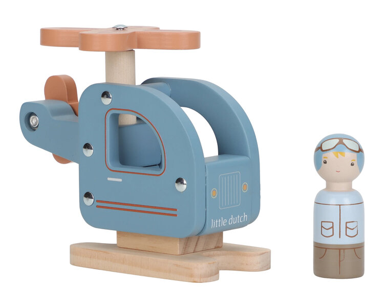 LITTLE DUTCH Helikoptéra dřevěná