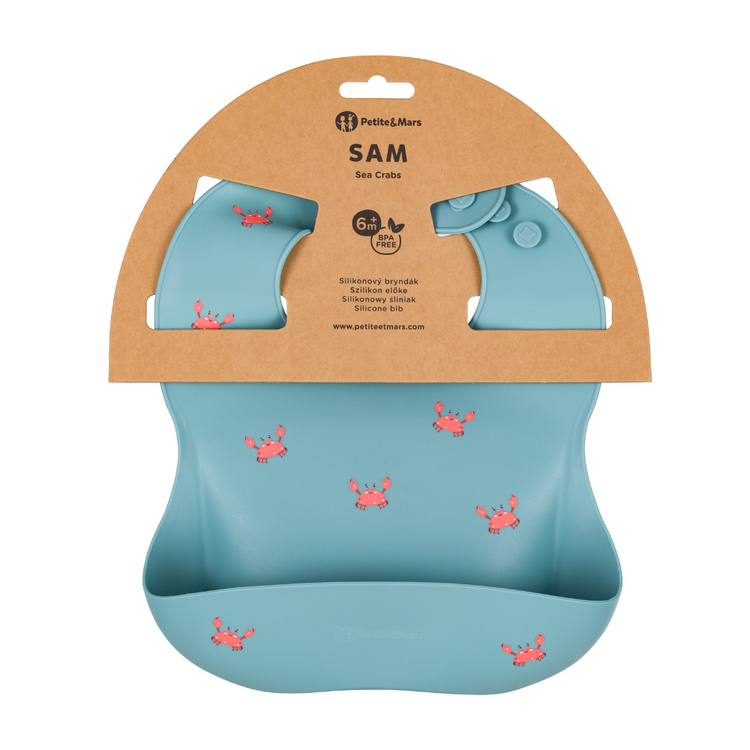 PETITE&MARS Bryndák silikonový Take&Match Sea Crabs 6m+