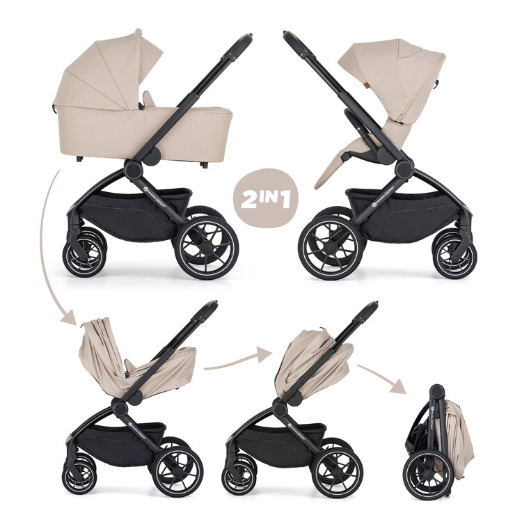 PETITE&MARS Kočárek kombinovaný SCOUT 2v1 Soft Mousse