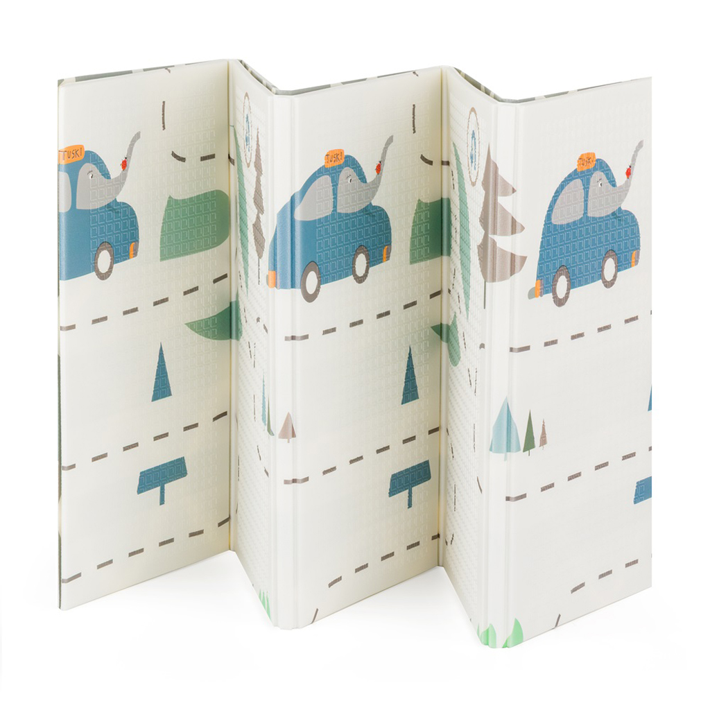 PETITE&MARS Podložka na hraní skládací Campy Cars&Arabesca