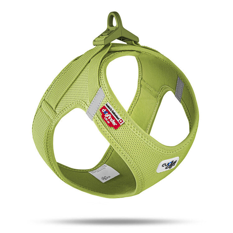 CURLI Postroj pro psy se sponou Air-Mesh Lime XL