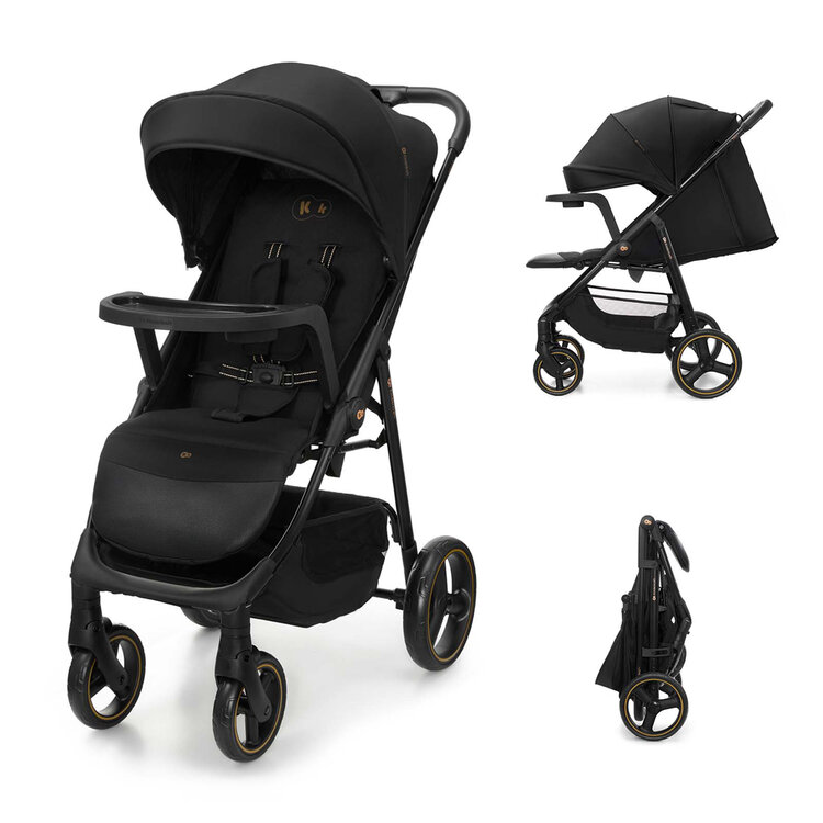 KINDERKRAFT Kočárek sportovní Trig 3 Tray Onyx Black