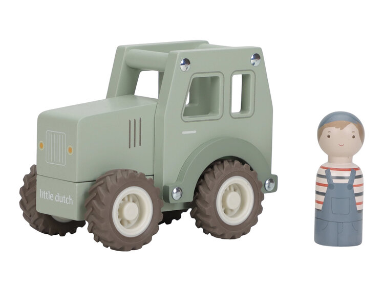 LITTLE DUTCH Traktor dřevěný